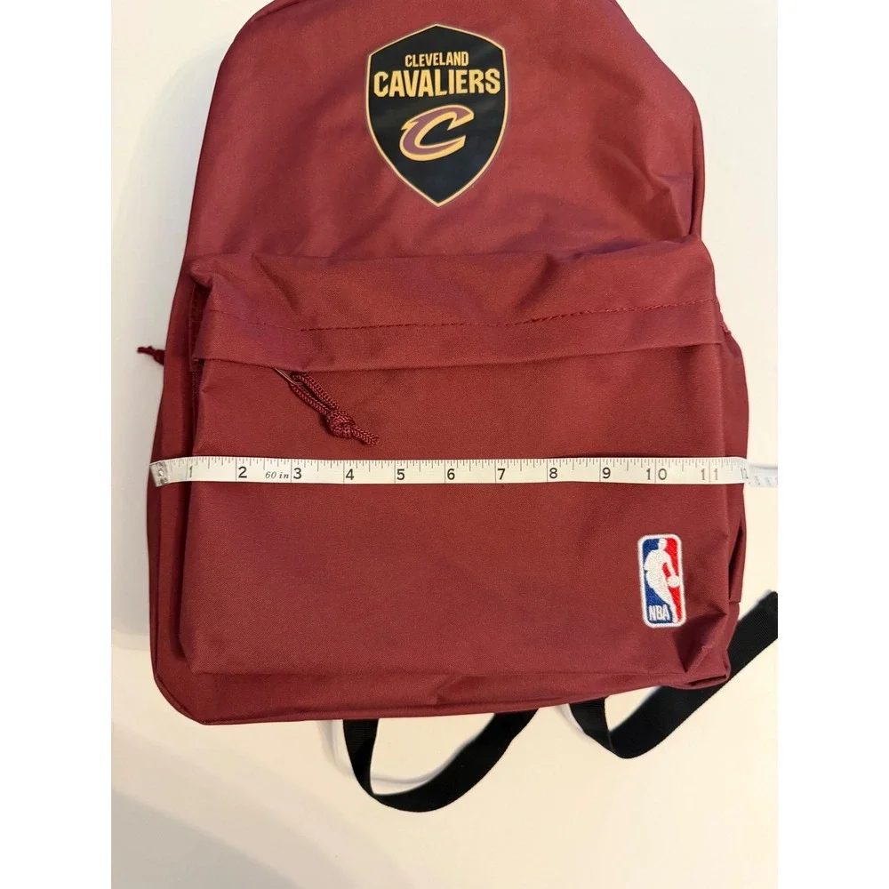 NBA Cleveland Cavaliers Backpack Maroon Red Team Logo School Bag NEW